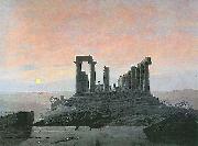Caspar David Friedrich Der Tempel der Juno in Agrigent oil painting